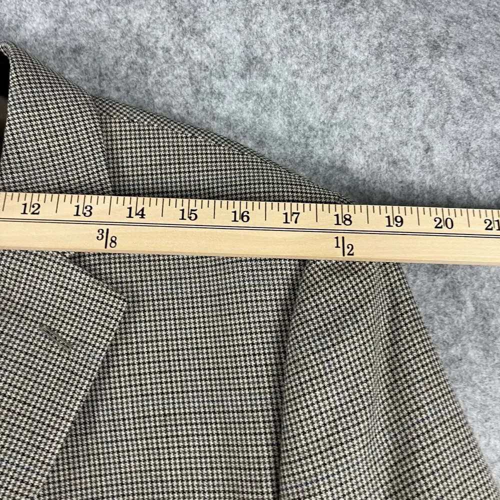 Stafford Year Round Blazer‎ Sport Coat Mens 42R Herringbone Classic Fit Travel